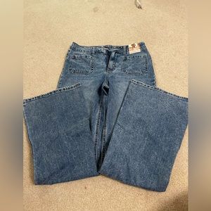 High rise bell bottoms